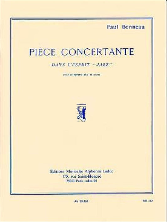 Pièce Concertante Dans L'Esprit 'Jazz'