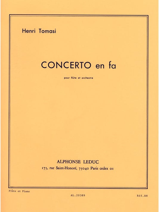 Concerto en fa For Flute And Orchestra
