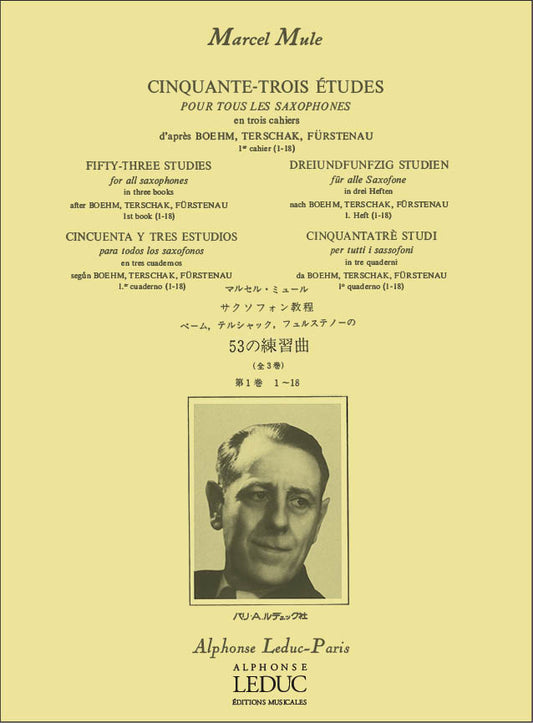 53 Études D'Après Boehm, Terschak Et Fürstenau Volume 1