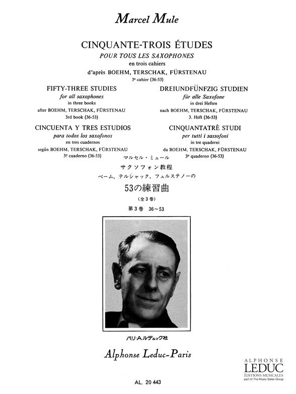 53 Études D'Après Boehm, Terschak Et Fürstenau Volume 3