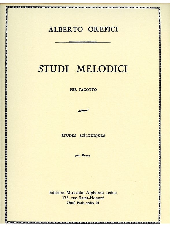 Etudes Melodiques
