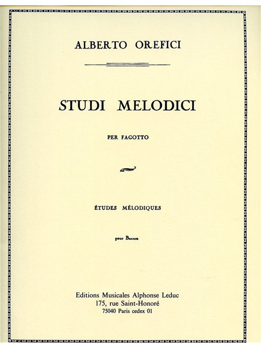 Etudes Melodiques
