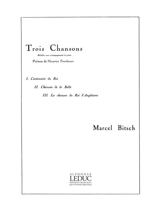 3 Chansons Sur Des Poèmes De Fombeure