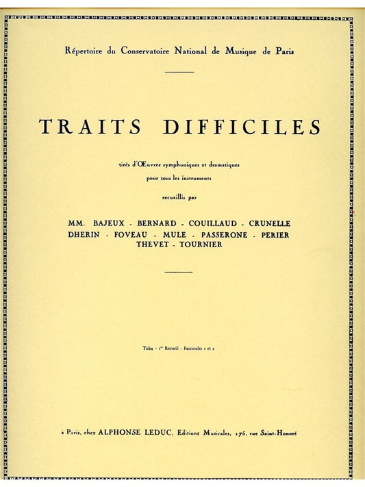 Traits difficiles Volume 1