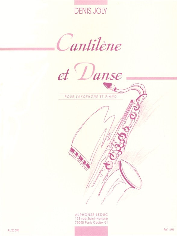 Cantilene et Danse pour Saxophone et Piano
