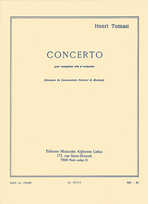 Concerto pour saxophone alto et orchestre