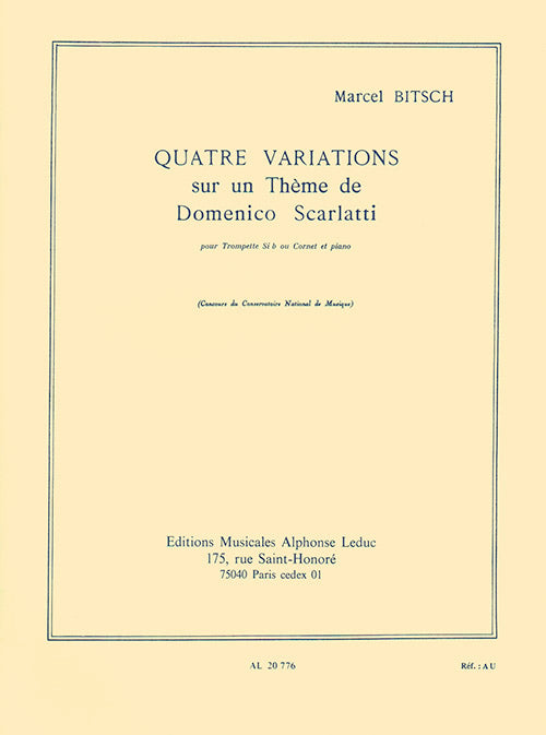 4 Variations Sur Un Theme De Domenico Scarlatti