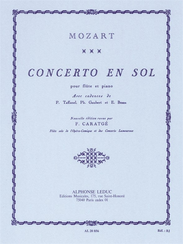 W.A. Mozart Concerto en sol