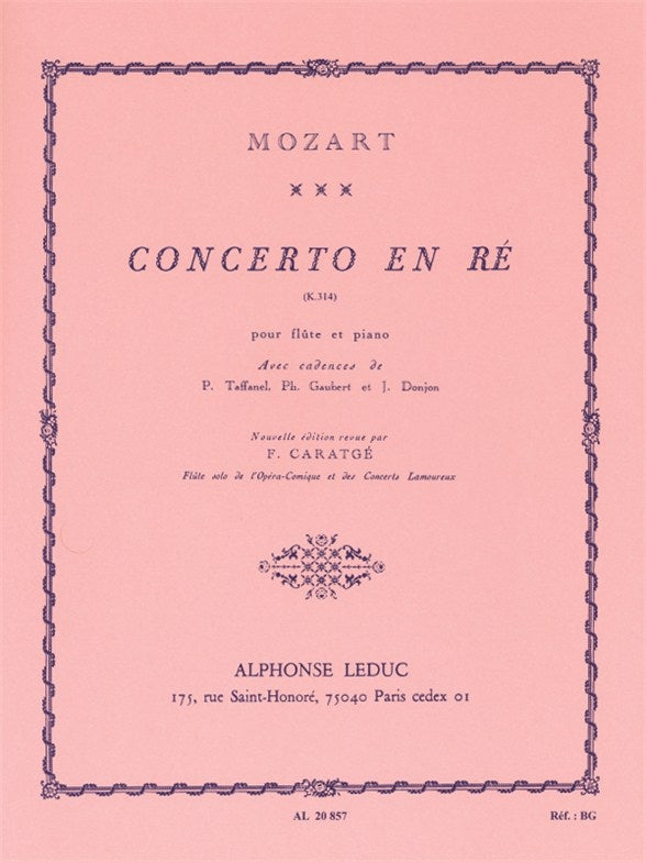 Concerto n° 2 en ré K314