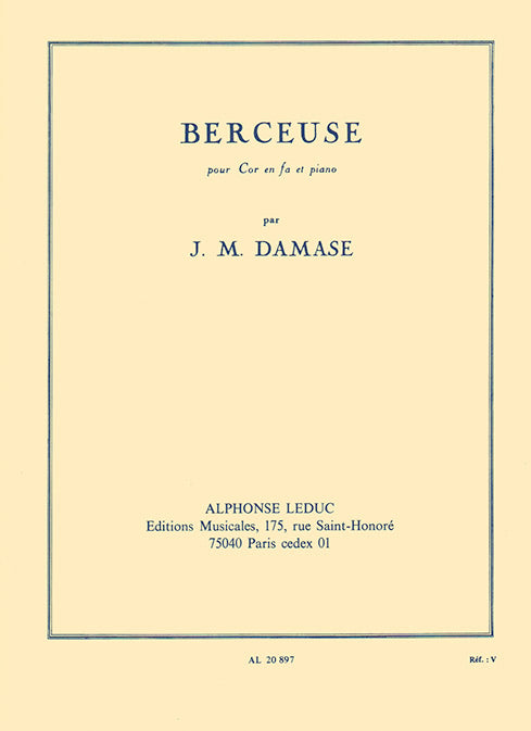 Berceuse Cor En Fa Et Piano