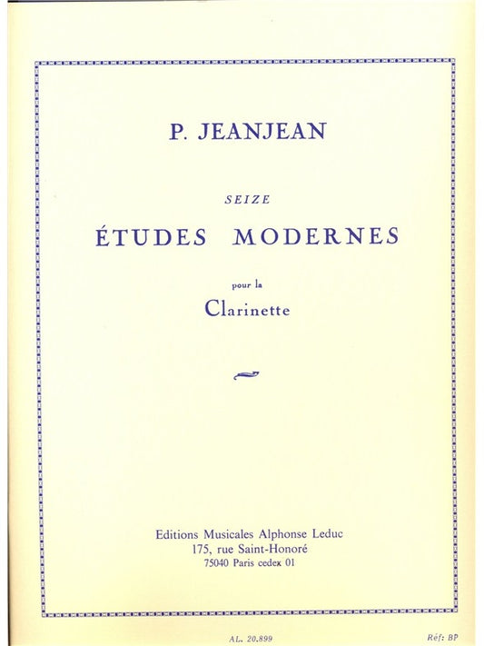 16 études modernes
