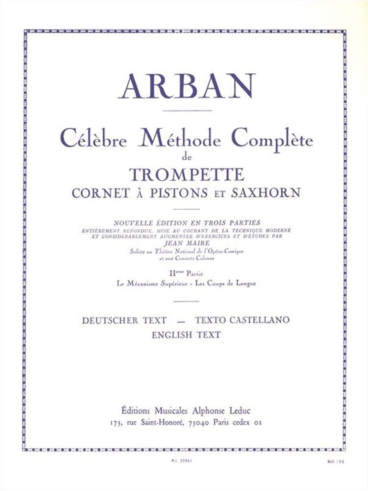 Célèbre Méthode Complète de Trompette - Volume 2