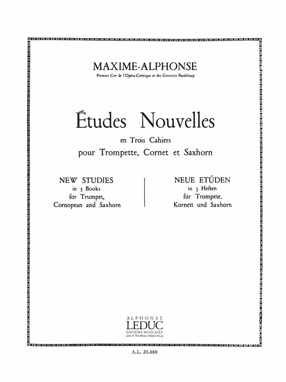 Etudes nouvelles Volume 3