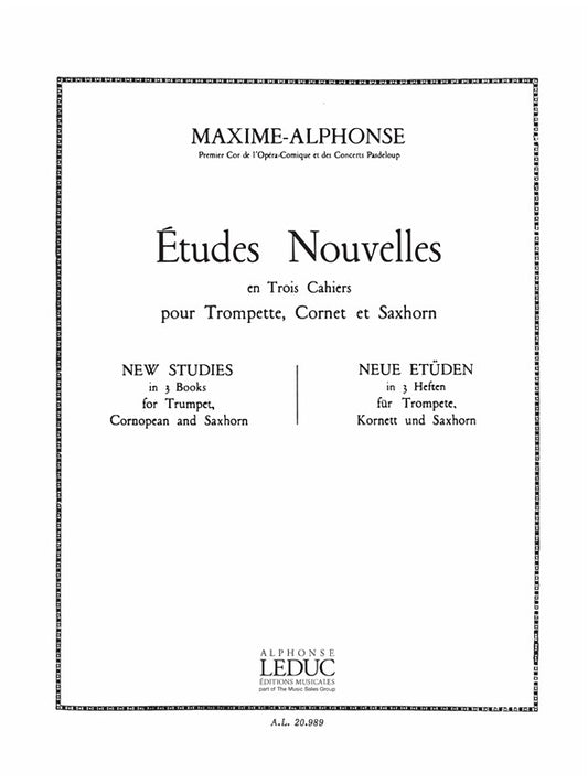 Etudes nouvelles Volume 3
