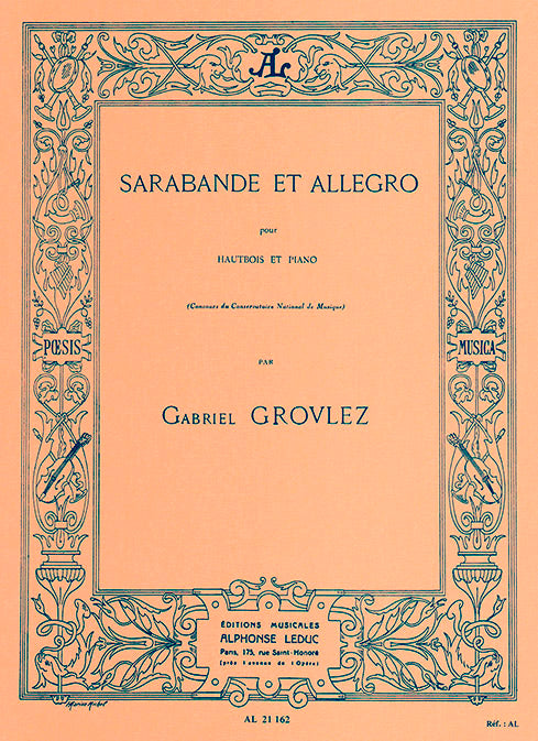 Sarabande et Allegro pour Hautbois et Piano