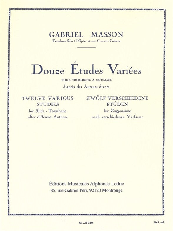 12 Études Variées