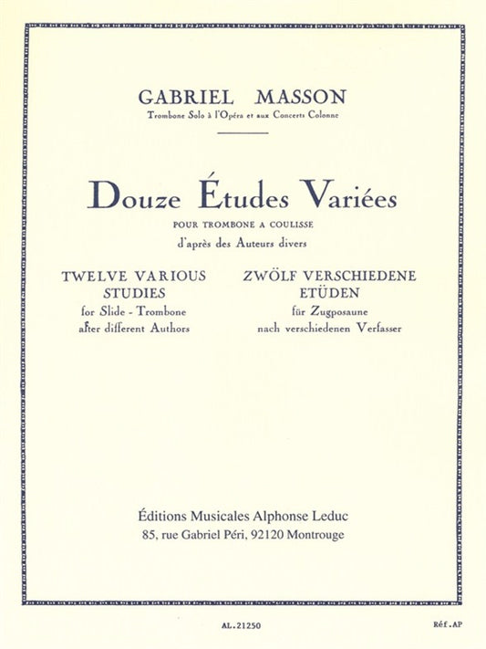12 Études Variées