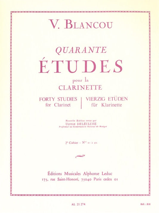 40 Études - 2eme Cahier ? Nos. 21-40