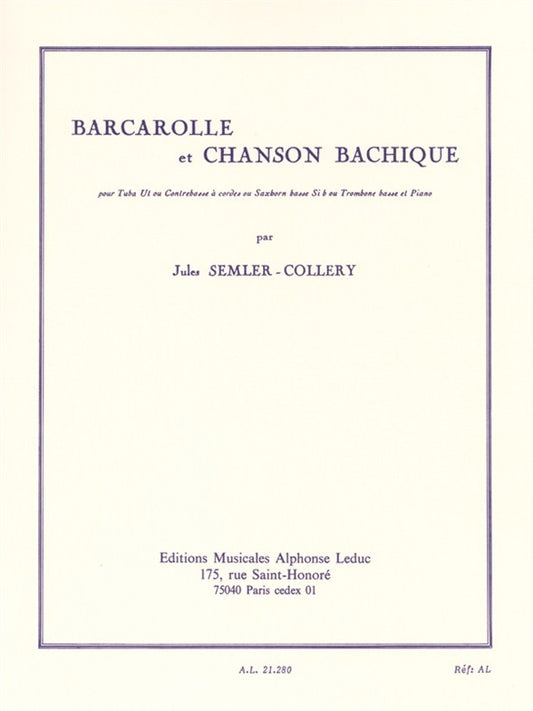 Barcarolle and Bacchanalian Song