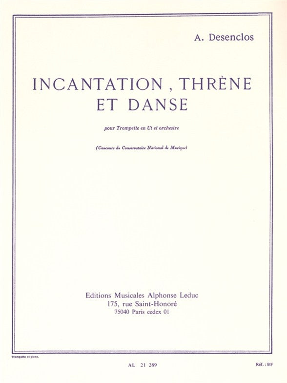 Incantation Threne Et Danse