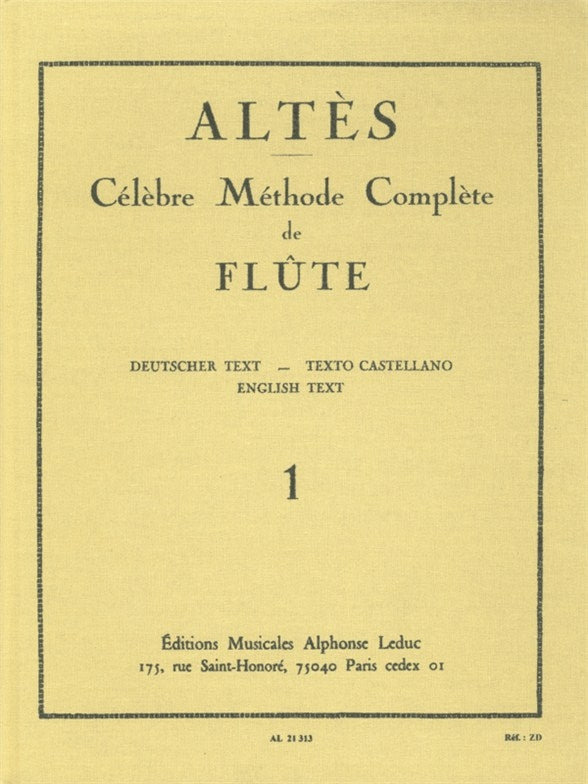 Methode Complete Volume 1 Flute (Caratge)
