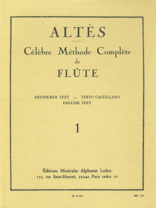 Methode Complete Volume 1 Flute (Caratge)