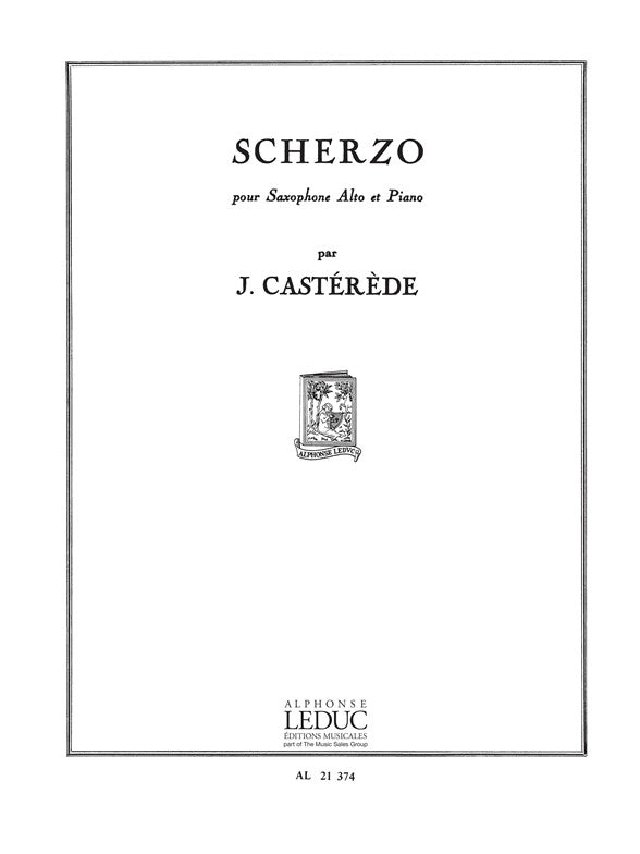 Scherzo For Alto Saxophone And Piano