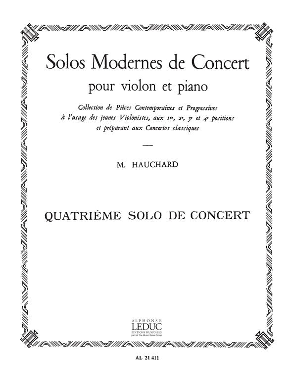 Solo Moderne de Concert no.4 La Majeur