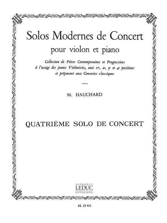 Solo Moderne de Concert no.4 La Majeur