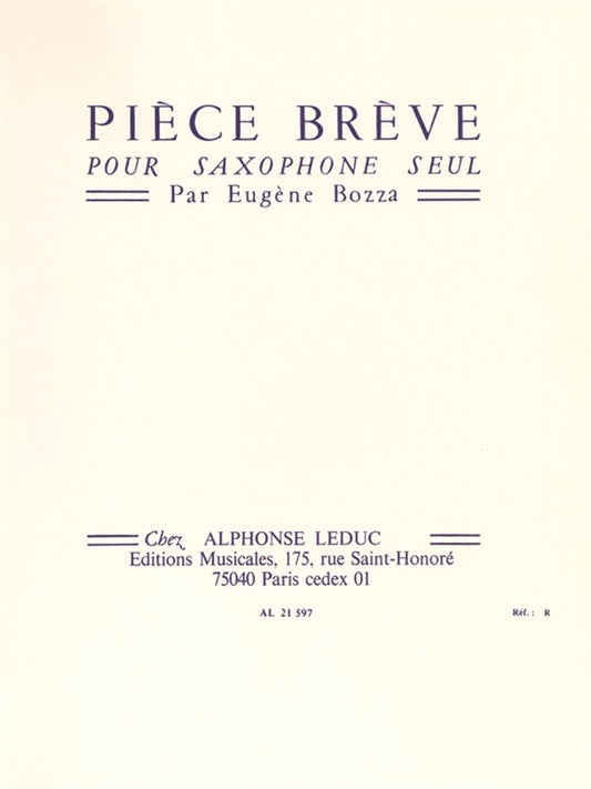 Pièce Brève