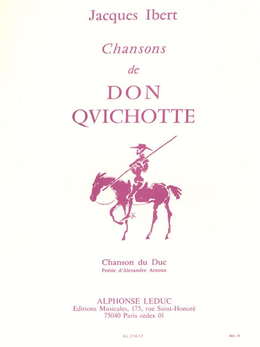 Chansons De Don Quichotte n° 3 - Chanson Du Duc
