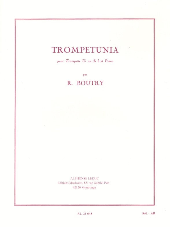 Trompetunia pour trompette en si bémol et piano