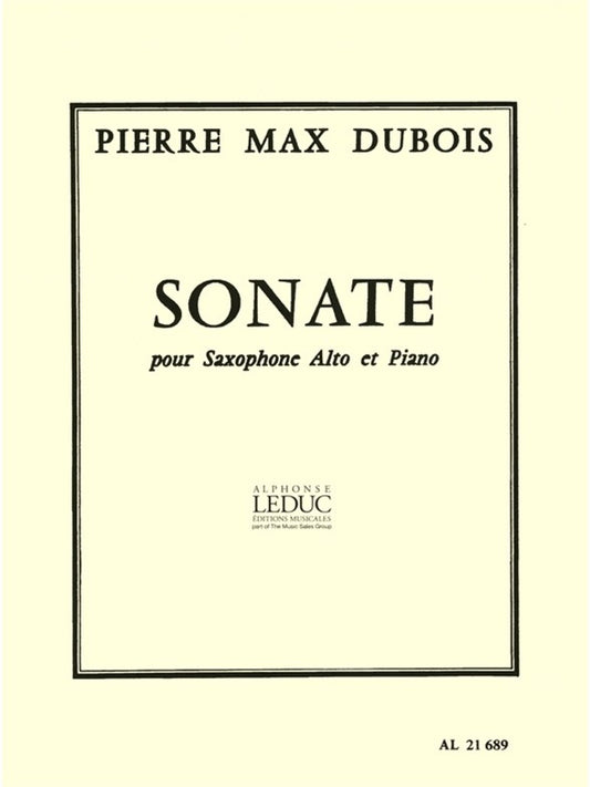 Sonate For Alto Saxophone And Piano