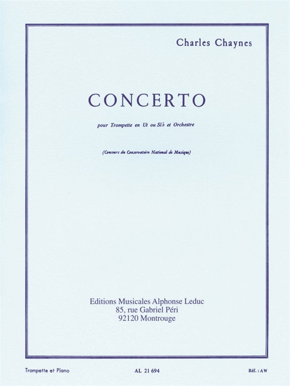 Concerto pour Trompette et Orchestre