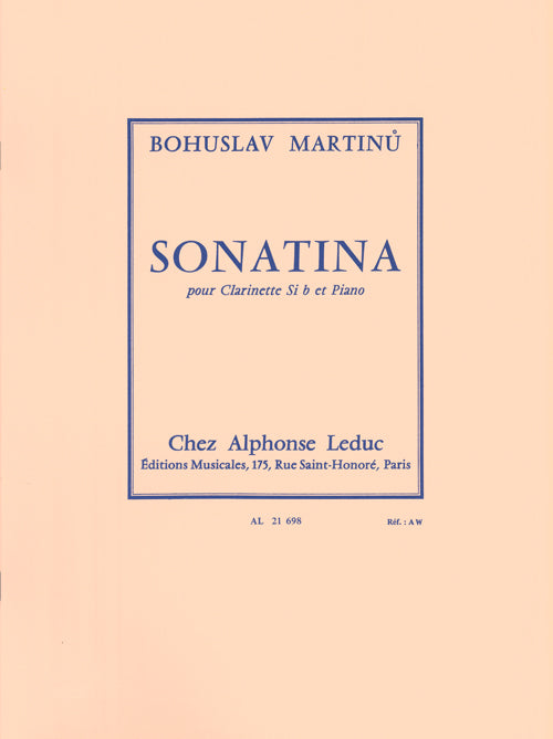 Sonatina pour Clarinette et Piano