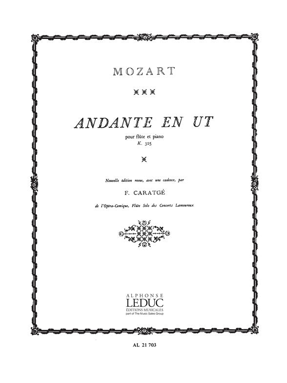Andante KV315 en do majeur