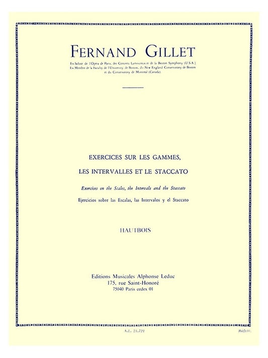 Exerc. sur les Gammes, Intervalles et Staccato