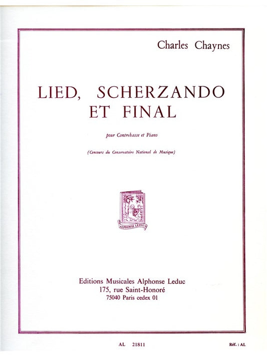 Lied Scherzando Et Final