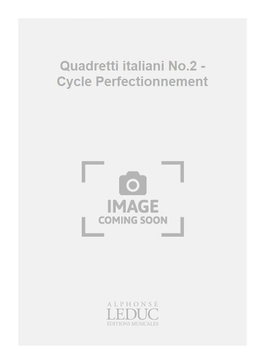 Quadretti italiani n° 2 - Cycle Perfectionnement