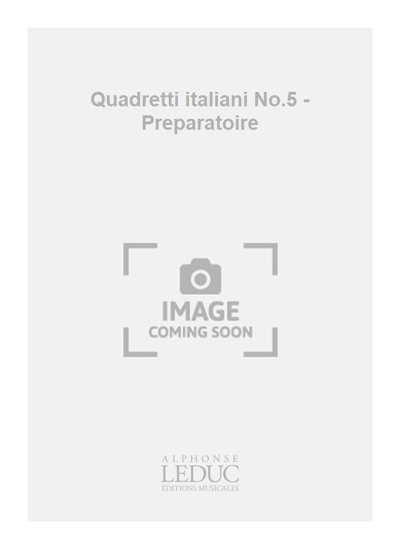 Quadretti italiani n° 5 - Preparatoire