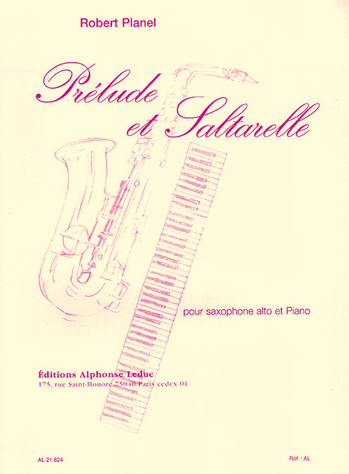 Prélude et Saltarelle pour saxophone et piano