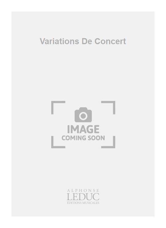 Variations De Concert