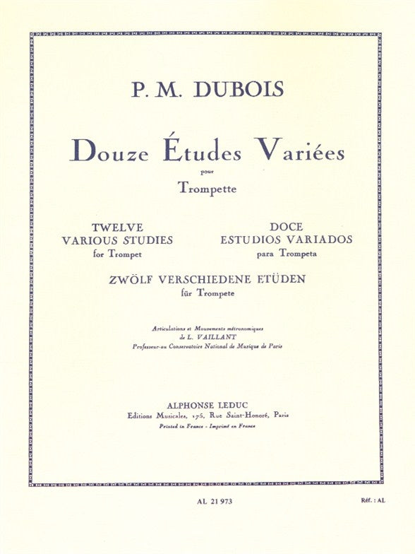 12 Various études