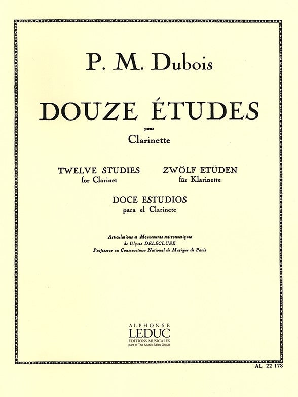 12 Études pour Clarinette