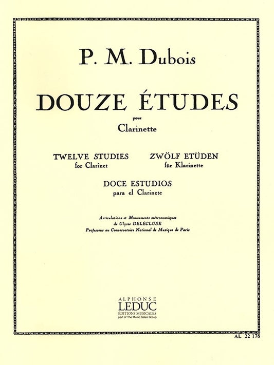12 Études pour Clarinette