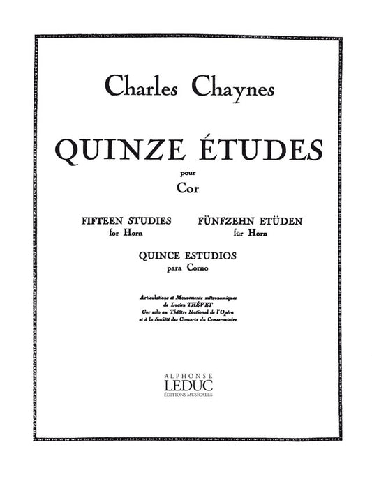15 Études pour Cor