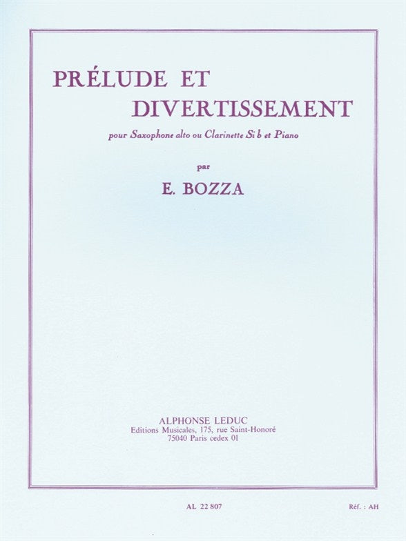 Prélude et Divertissement