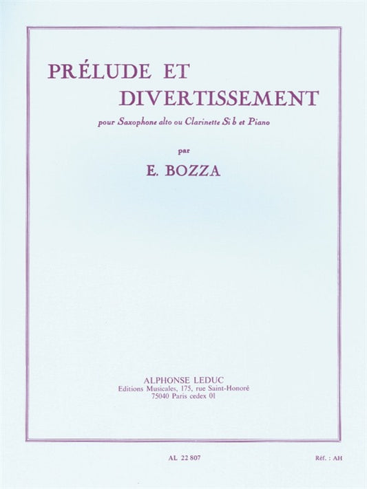 Prélude et Divertissement