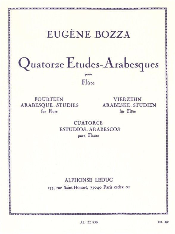 14 Études-Arabesques pour flûte seule
