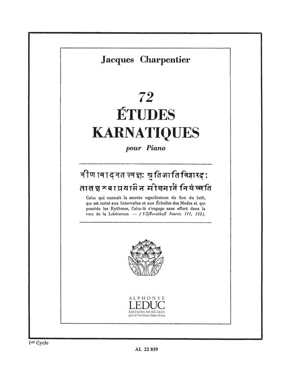 72 Études Karnatiques Cycle 01